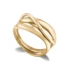 Anillo Oro Basic Gold Don Bandas Onda Fina