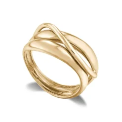 Anillo Oro Basic Gold Don Bandas Onda Fina