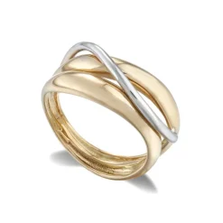 Anillo Oro Basic Gold Don Bandas Onda Fina
