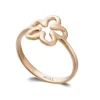 Anillo Oro Basic Gold Flor Fina