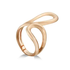 Anillo Oro Basic Gold Latigo Enfrentado Unido