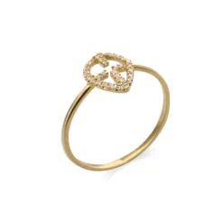 Anillo Oro Cruz Little Details