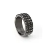Anillo Oro Diamantes Negros Black Power