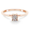 Anillo Oro Diamantes Rosetón Detail
