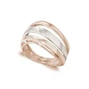 Anillo Oro Elegancia Tres Bandas Planas