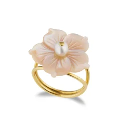 Anillo Oro Flower Power