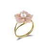 Anillo Oro Flower Power