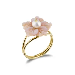 Anillo Oro Flower Power