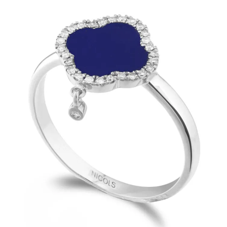 Anillo Oro Lapislazuli Opaque Stones