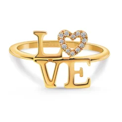 Anillo Oro Love Mini Details