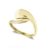 Anillo Oro Minimalista Banda Tu y Yo