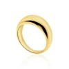 Anillo Oro Minimalista Media Caña Alta