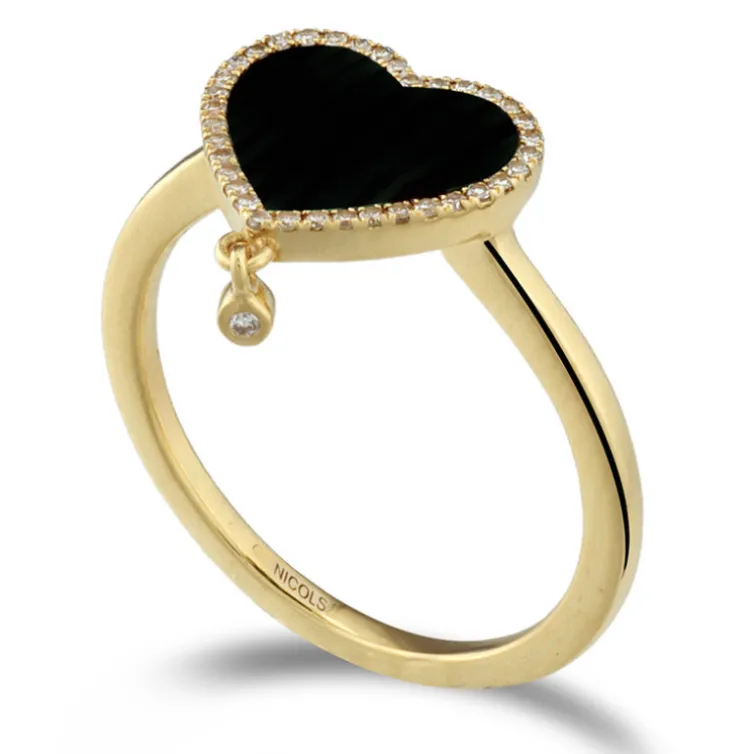 Anillo Oro Onix Opaque Stones