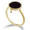 Anillo Oro Onix Opaque Stones