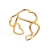 Anillo Oro Silueta 5 Corazones