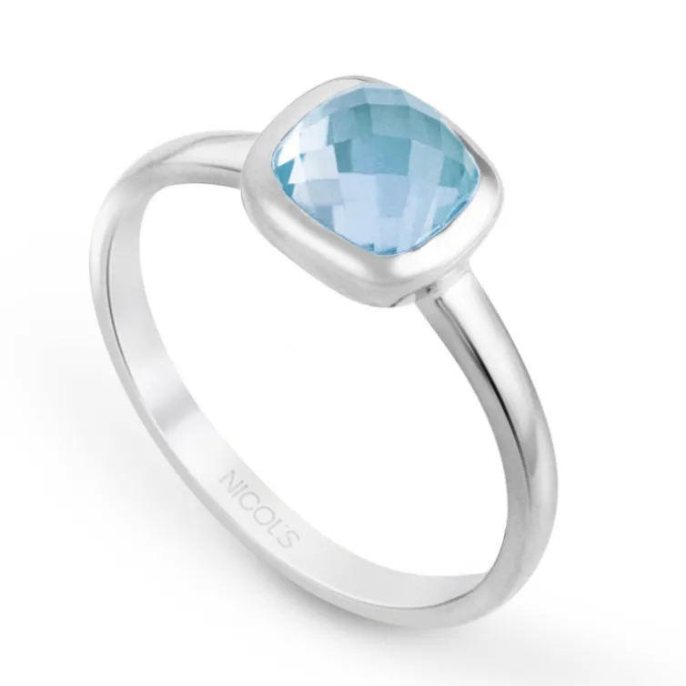 Anillo Oro Topacio Candy Stone