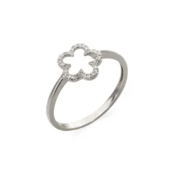 Anillo Oro Y Diamantes Flor Little Details