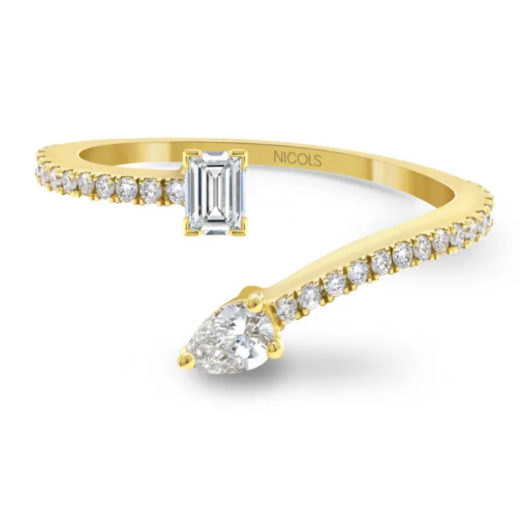 Anillo Oro y Diamantes tu y yo Jasmine