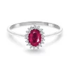 Anillo Rubí 0.50 Diamantes Candy