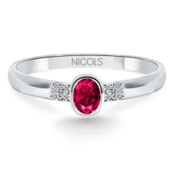 Anillo Rubí Aniversario Diamond Color