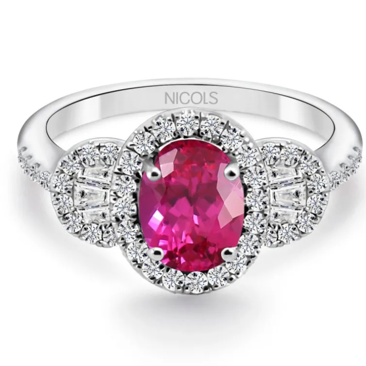 Anillo Rubí Diamond Colour