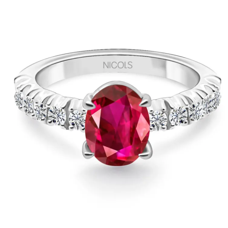 Anillo Rubí oval Lola 1,20 Quilates