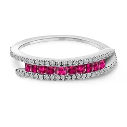 Anillo Rubíes y Diamantes Amelia 0.39