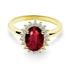 Anillo Rubi Dalia 1.30 Oro Amarillo