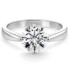 Anillo solitario 0,95 ct Jackie Twisted Oro Blanco