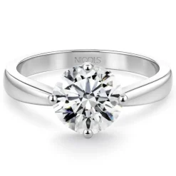 Anillo solitario 0,95 ct Jackie Twisted Oro Blanco
