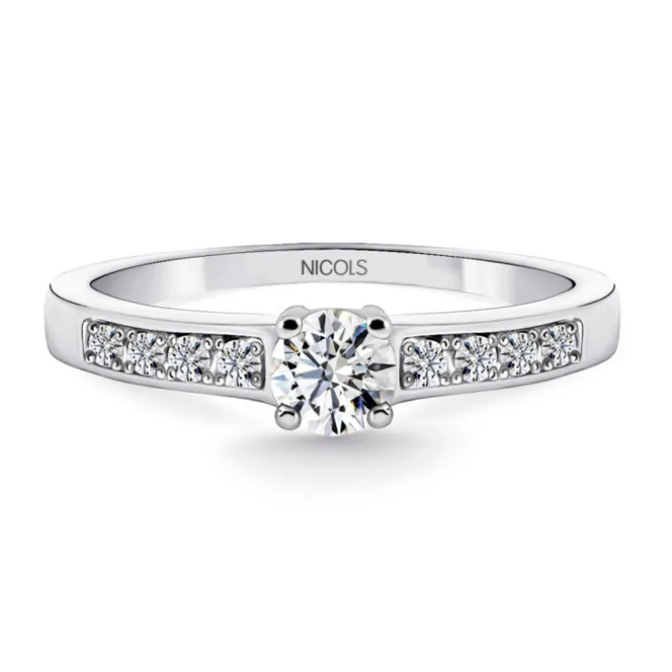 Anillo Solitario Amelie 0.35Ct