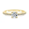 Anillo Solitario Diamante Dafne Petit 0.40 Oro Amarillo