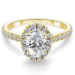 Anillo Solitario Diamante Oval Seline 0.70 Ct Oro Amarillo