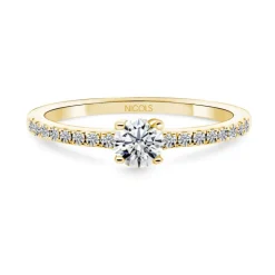 Anillo Solitario Diamante Dafne Petit 0.25 Oro Amarillo