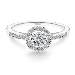 Anillo Solitario Diamante Clavel 0.50