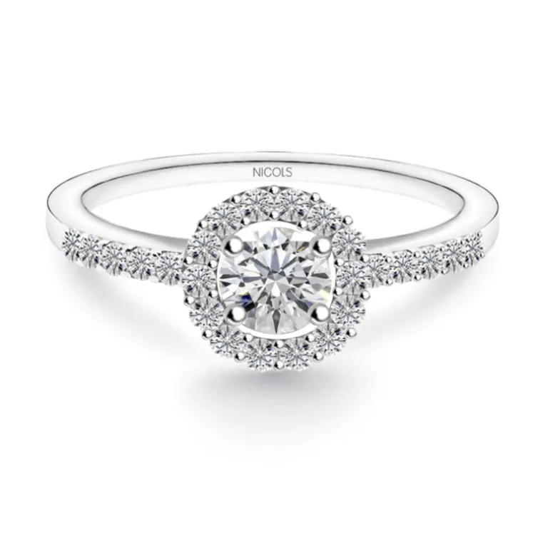Anillo Solitario Diamante Clavel 0.50
