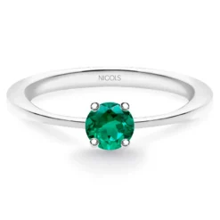 Anillo Solitario Esmeralda Isabella 0.20Ct