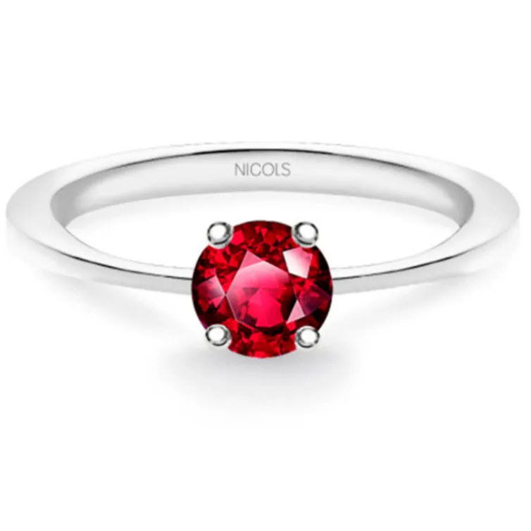 Anillo Solitario Rubi Isabella 0.50Ct