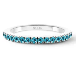 Anillo Topacio Azul Dafne Band