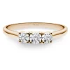 Anillo Trilogy Diamante 0.65 Oro Rosa