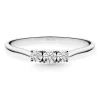 Anillo Trilogy Diamantes 0.41 Ct Oro Blanco