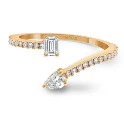 Anillo Tu y Yo Oro rosa y diamantes Jasmine