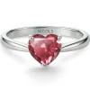 Anillo Turmalina Rosa Corazón Color Heart 0.90Ct
