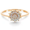 Anillo Vintage Oro Y Diamantes Snow Flower