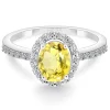 Anillo Zafiro Amarillo Dalia Sunset 1.00