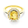 Anillo Zafiro Amarillo Dalia 1.50Ct