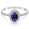 Anillo Zafiro Azul Dalia Sunset 0.60