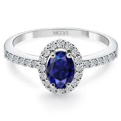 Anillo Zafiro Azul Dalia Sunset 0.60