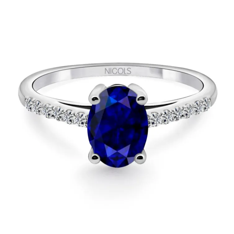 Anillo Zafiro Azul Lola 1.30Ct