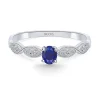 Anillo Zafiro Azul Wave